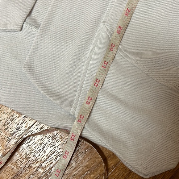 Athleta Serenity Coccoon Wrap, light gray, sz Small - Picture 10 of 11